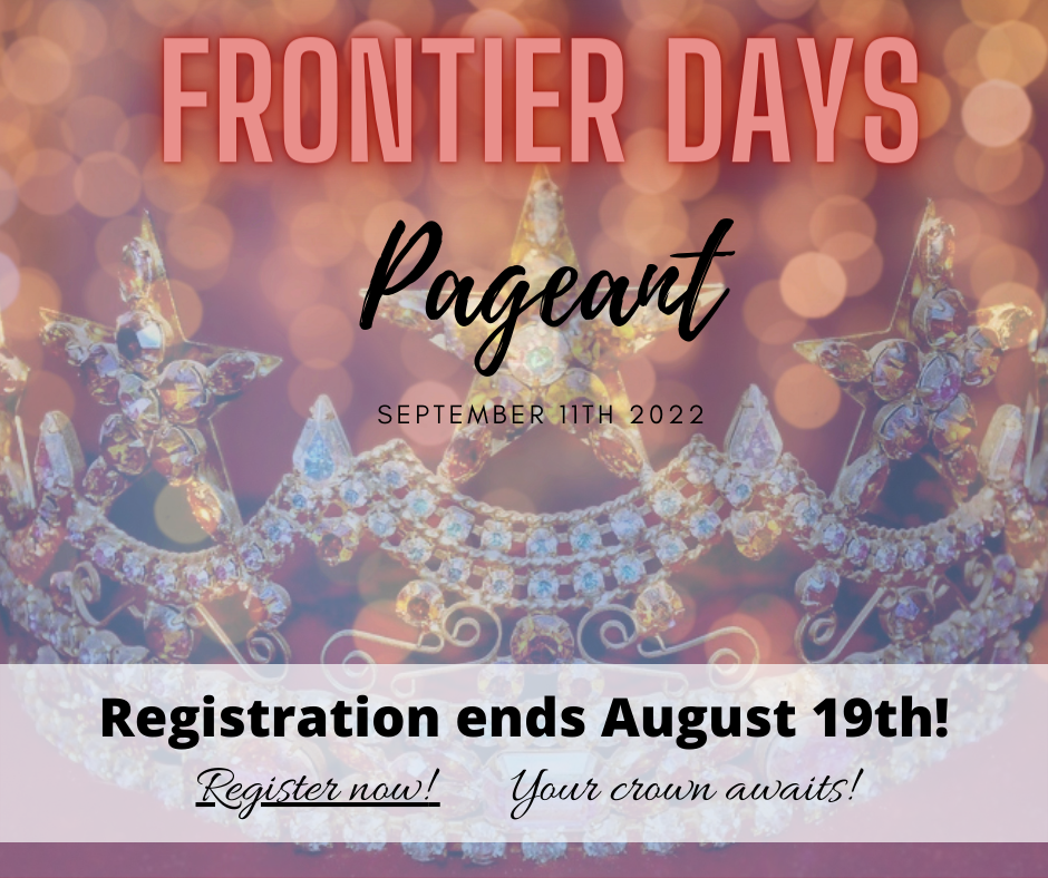 Social media ad announcing the Frontier Days pageant.