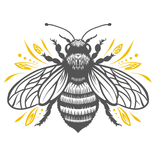 Bee silhouette.