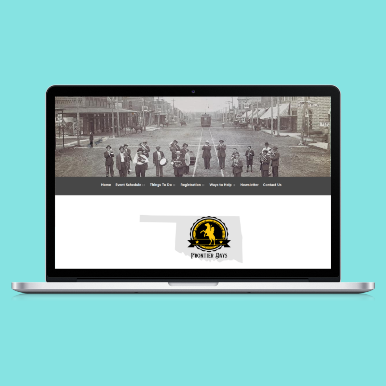 Revive Free Will Baptist Church Responsive Website Mockup Revive Free Will Baptist Church responsive Website shown on 3 different device screens: computer, tablet, and mobile phone.